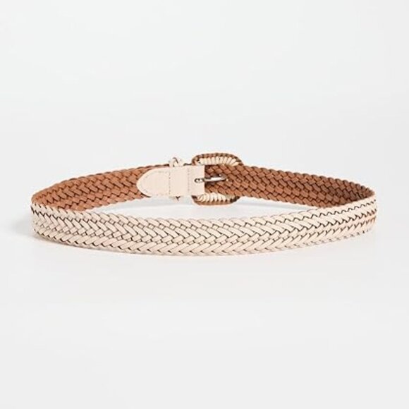 Madewell Woven Leather Belt, Ecru - Non-Stretch (XXS-S) - Picture 4 of 4